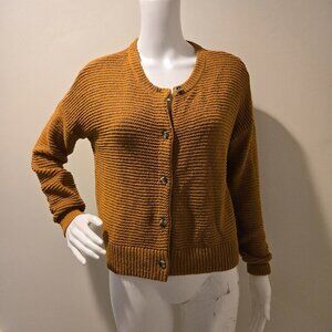 NWT Madewell Deville Cardigan Sweater Antique Gold XXS